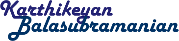 Karthikeyan Balasubramanian